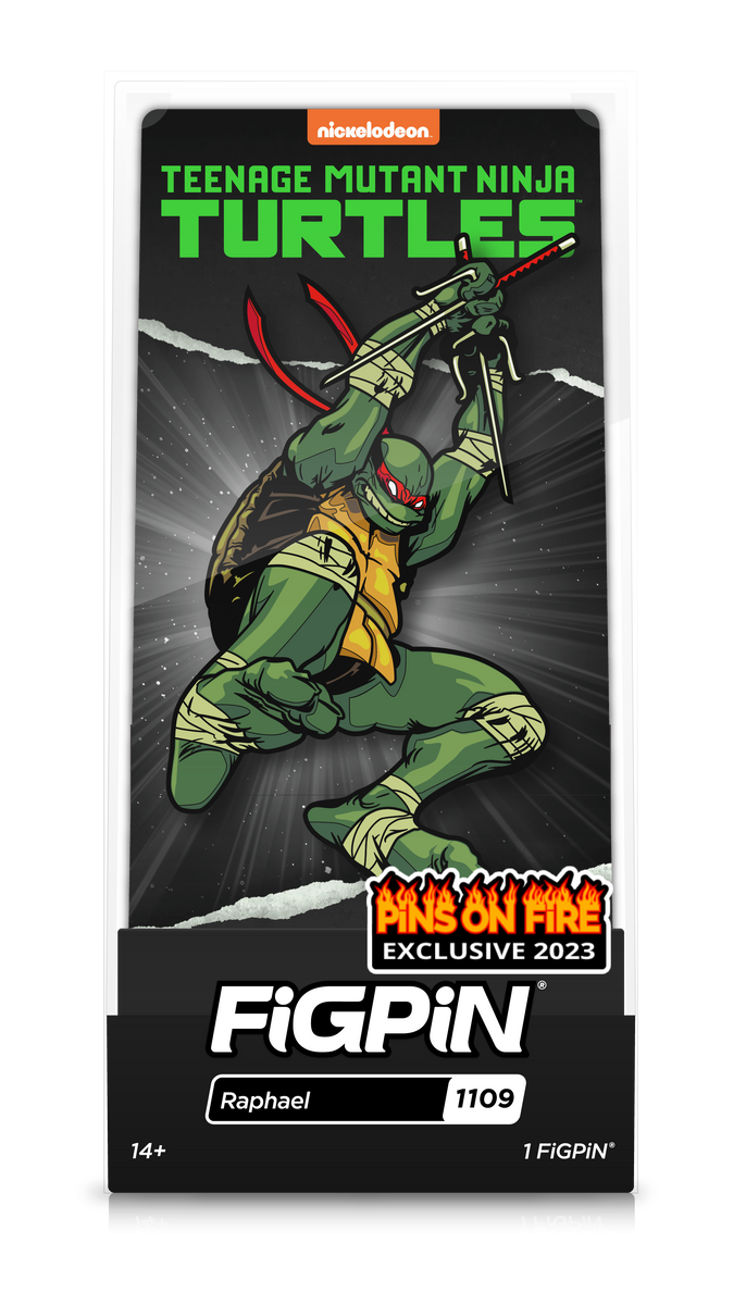 FiGPiN TMNT RAPHAEL #1109 PiNS ON FiRE EXCLUSiVE