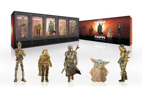 FiGPiN STAR WARS THE MANDALORiAN BOX SET WiTH LOGO FiGPiN.COM EXCLUSiVE