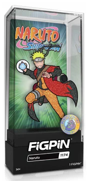 FiGPiN NARUTO SHiPPUDEN GLiTTER NARUTO #1174 PLASTiC EMPiRE EXCLUSiVE