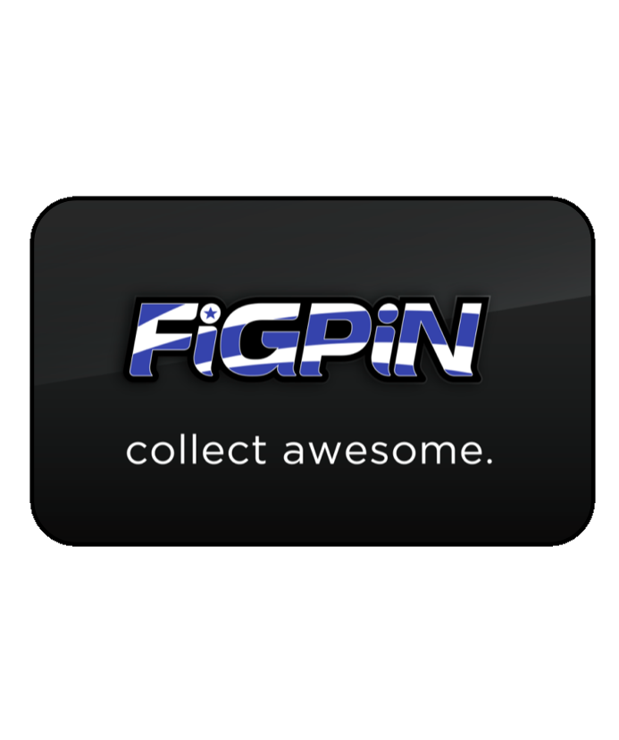 FiGPiN LOGO BLUE & WHiTE ON BLACK #L57 (FiRST EDiTiON) – PiNS ON FiRE