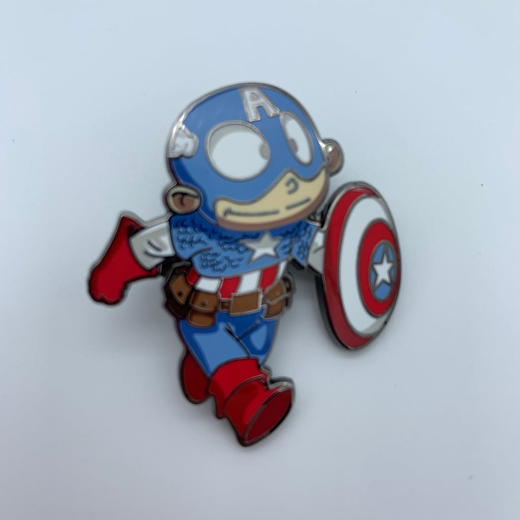 SKOTTiE YOUNG CAPTAiN AMERiCA SDCC 2019 MARVEL EXCLUSiVE ENAMEL PiN – PiNS  ON FiRE